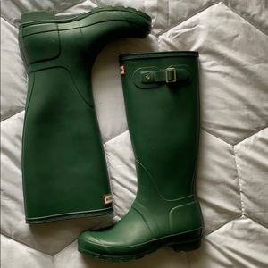 Green Hunter Rain Boots